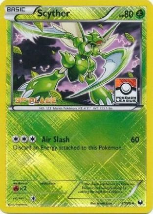 League & Championship Cards /108 Scyther - 4/108 (Pokemon League) [3rd Place]  - Reverse Holofoil - Promo