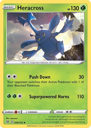 SWSH02 Rebel Clash  006/192 Heracross  - Uncommon