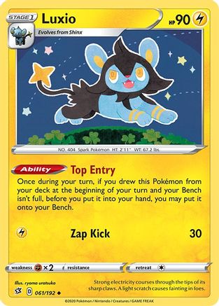 SWSH02 Rebel Clash  061/192 Luxio  - Uncommon