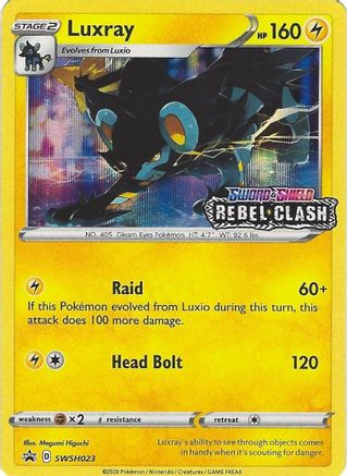 SWSH Sword & Shield Promo Cards  SWSH023 Luxray  - Holofoil - Promo