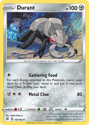 SWSH02 Rebel Clash  132/192 Durant  - Uncommon