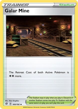 SWSH02 Rebel Clash  160/192 Galar Mine  - Uncommon