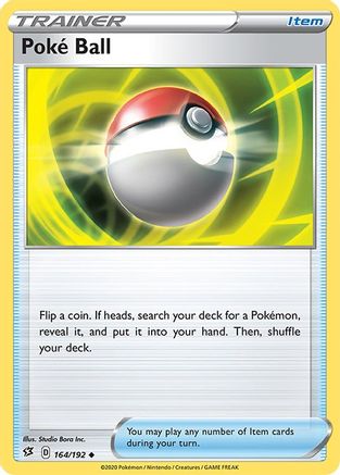 SWSH02 Rebel Clash  164/192 Poke Ball  - Uncommon