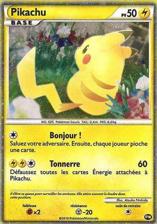 Pikachu World Collection Promos  0PW Pikachu (French)  - Holofoil - Promo