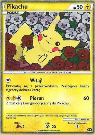 Pikachu World Collection Promos  0PW Pikachu (Polish)  - Holofoil - Promo