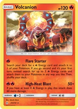 Deck Exclusives  025/214 Volcanion  - Rare