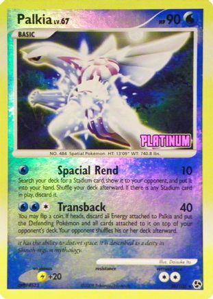 Burger King Promos /106 Palkia - 26/106 [Platinum]  - Reverse Holofoil - Promo