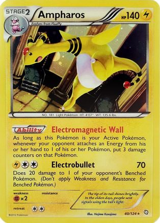 Blister Exclusives /124 Ampharos - 40/124 (Cosmos Holo)  - Holofoil - Promo