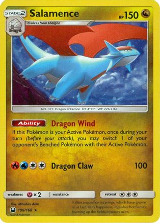 Miscellaneous Cards & Products  106/168 Salamence  - Holofoil - Promo