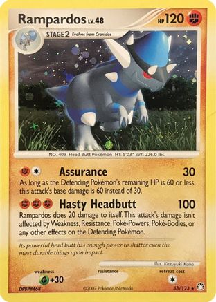 Deck Exclusives  033/123 Rampardos  - Holofoil - Holo Rare
