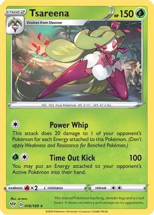 SWSH03 Darkness Ablaze  016/189 Tsareena  - Rare