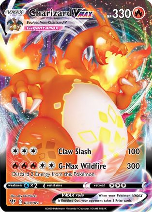 SWSH03 Darkness Ablaze  020/189 Charizard VMAX  - Holofoil - Ultra Rare