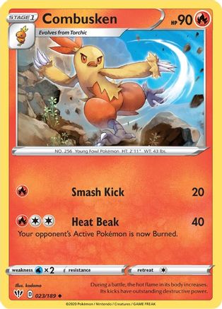 SWSH03 Darkness Ablaze  023/189 Combusken  - Uncommon