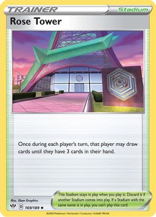 SWSH03 Darkness Ablaze  169/189 Rose Tower  - Uncommon