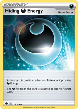 SWSH03 Darkness Ablaze  175/189 Hiding D Energy  - Uncommon