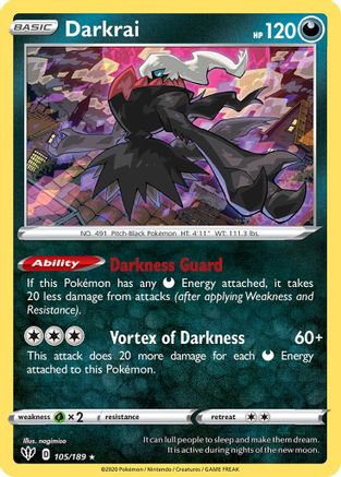 Deck Exclusives  105/189 Darkrai  - Rare