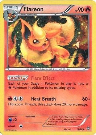 Miscellaneous Cards & Products  013/98 Flareon  - Holofoil - Promo