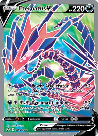 SWSH Sword & Shield Promo Cards  SWSH044 Eternatus V  - Holofoil - Promo