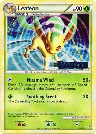HGSS Promos /90 Leafeon - 17/90 (Prerelease)  - Holofoil - Promo