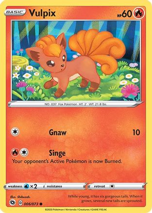 Champions Path  006/73 Vulpix  - Common