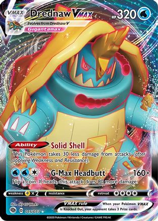 Champions Path  015/73 Drednaw VMAX  - Holofoil - Ultra Rare