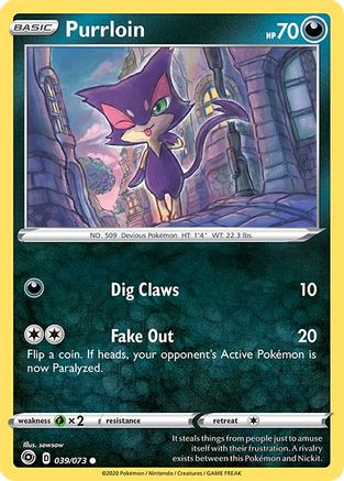 Champions Path  039/73 Purrloin  - Common