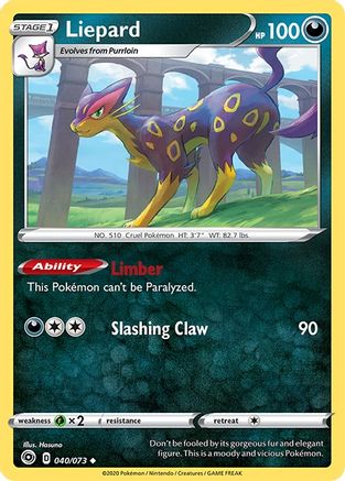 Champions Path  040/73 Liepard  - Uncommon