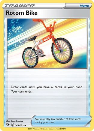 Champions Path  063/73 Rotom Bike  - Reverse Holofoil - Uncommon