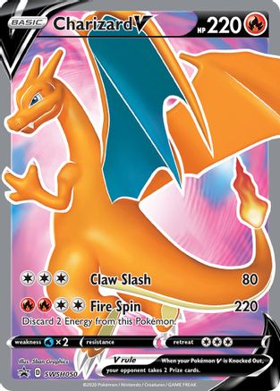 SWSH Sword & Shield Promo Cards  SWSH050 Charizard V  - Holofoil - Promo