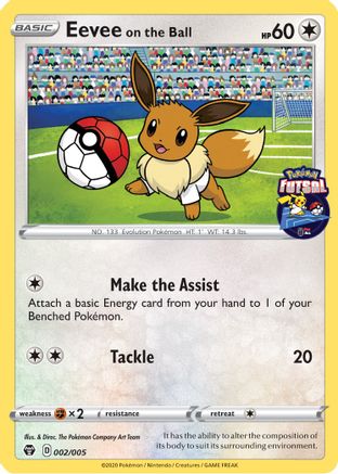Miscellaneous Cards & Products  002/005 Eevee on the Ball  - Promo