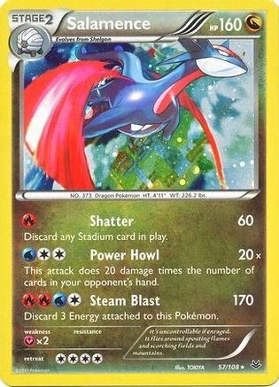 Blister Exclusives /108 Salamence - 57/108 (Cosmos Holo)  - Holofoil - Promo