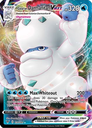 SWSH04 Vivid Voltage  037/185 Galarian Darmanitan VMAX  - Holofoil - Ultra Rare