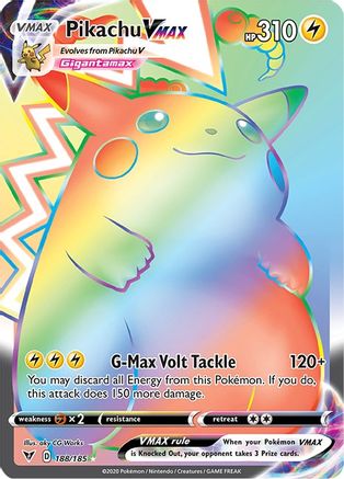 SWSH04 Vivid Voltage  188/185 Pikachu VMAX (Secret)  - Holofoil - Secret Rare