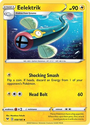 SWSH04 Vivid Voltage  058/185 Eelektrik  - Reverse Holofoil - Uncommon