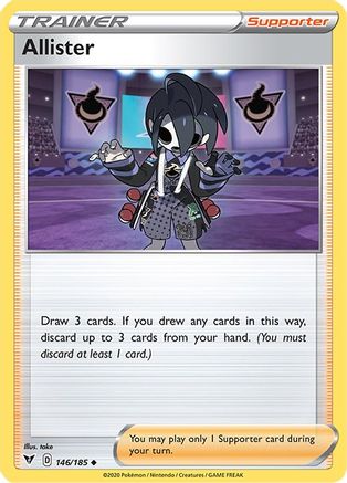 SWSH04 Vivid Voltage  146/185 Allister  - Reverse Holofoil - Uncommon
