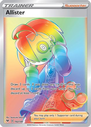 SWSH04 Vivid Voltage  192/185 Allister (Secret)  - Holofoil - Secret Rare