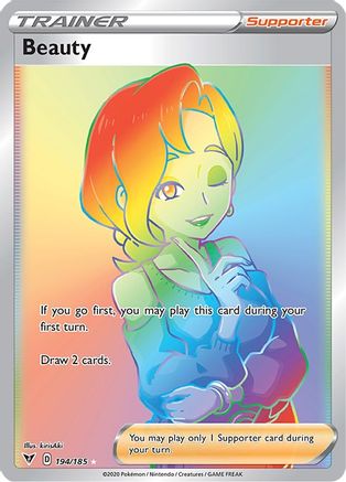 SWSH04 Vivid Voltage  194/185 Beauty (Secret)  - Holofoil - Secret Rare