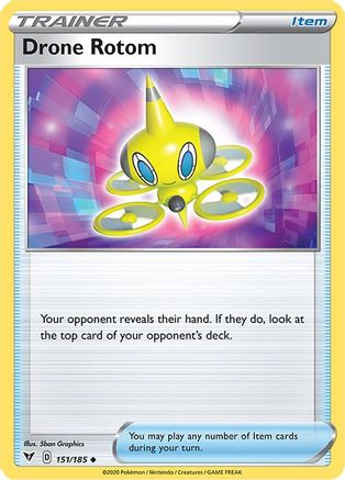 SWSH04 Vivid Voltage  151/185 Drone Rotom  - Uncommon