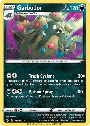 SWSH04 Vivid Voltage  111/185 Garbodor  - Rare