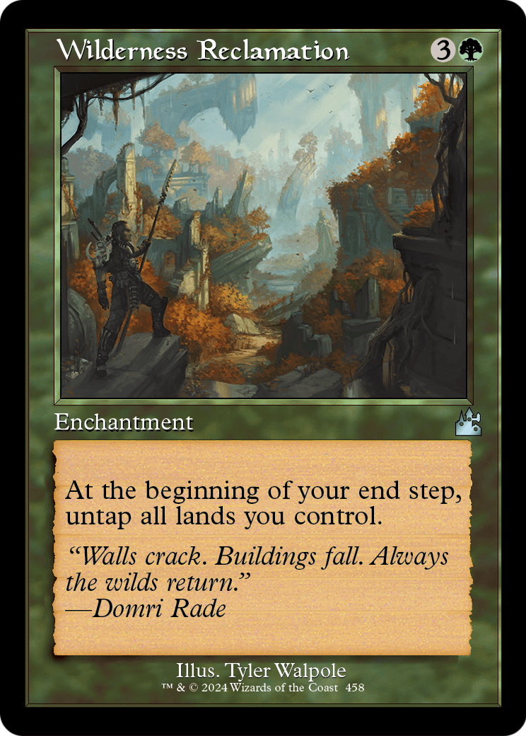 Ravnica Remastered - (RVR-458) - Wilderness Reclamation (Retro Frame) Foil