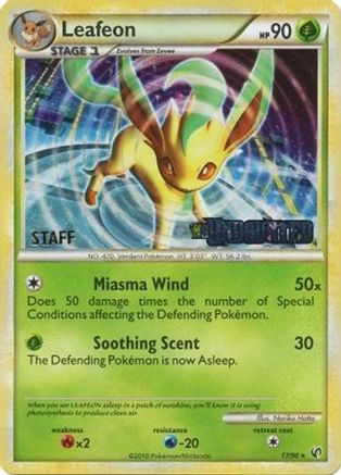 Nintendo Promos /90 Leafeon - 17/90 (Prerelease) [Staff]  - Holofoil - Promo