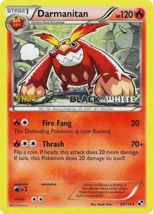 Black and White Promos  025/114 Darmanitan  - Holofoil - Promo