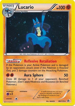 Miscellaneous Cards & Products  080/113 Lucario  - Holofoil - Promo