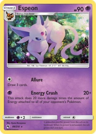 Blister Exclusives  089/214 Espeon  - Holofoil - Promo