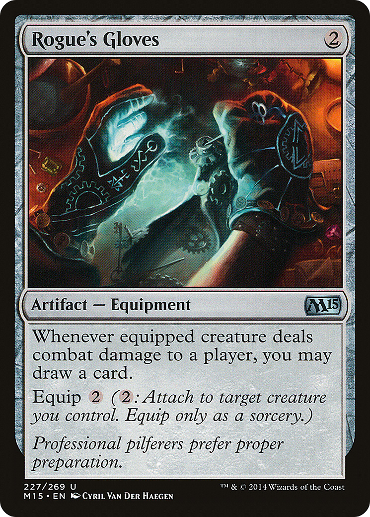 Magic 2015 - (M15-227) - Rogue's Gloves Foil