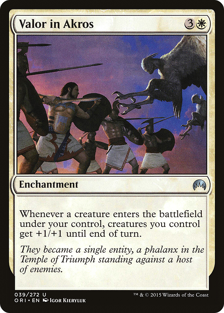 Magic Origins - (ORI-039) - Valor in Akros