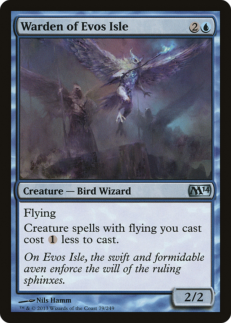 Magic 2014 - (M14-079) - Warden of Evos Isle Foil