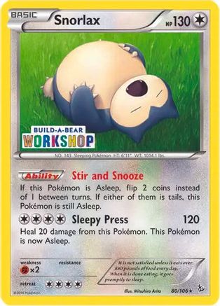 Miscellaneous Cards & Products  080/106 Snorlax  - Promo