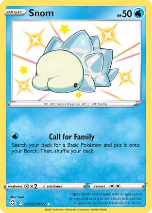Shining Fates Shiny Vault  SV033/SV122 Snom  - Holofoil - Shiny Holo Rare