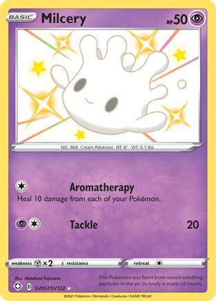Shining Fates Shiny Vault  SV057/SV122 Milcery  - Holofoil - Shiny Holo Rare